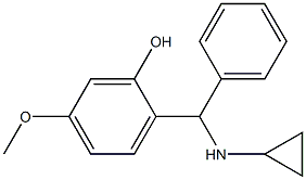 2-[(cyclopropylamino)(phenyl)methyl]-5-methoxyphenol Structure