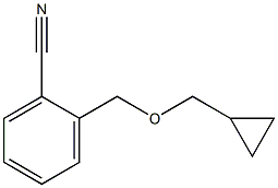 2-[(cyclopropylmethoxy)methyl]benzonitrile 구조식 이미지