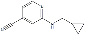 2-[(cyclopropylmethyl)amino]isonicotinonitrile 구조식 이미지