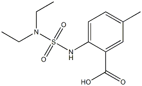 2-[(diethylsulfamoyl)amino]-5-methylbenzoic acid Structure