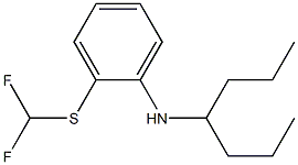 2-[(difluoromethyl)sulfanyl]-N-(heptan-4-yl)aniline Structure