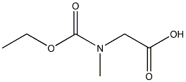 2-[(ethoxycarbonyl)(methyl)amino]acetic acid Structure