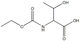 2-[(ethoxycarbonyl)amino]-3-hydroxybutanoic acid 구조식 이미지