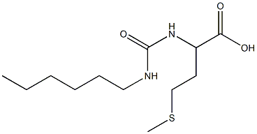2-[(hexylcarbamoyl)amino]-4-(methylsulfanyl)butanoic acid Structure