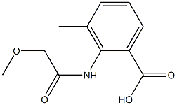 2-[(methoxyacetyl)amino]-3-methylbenzoic acid 구조식 이미지