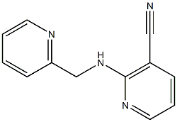 2-[(pyridin-2-ylmethyl)amino]nicotinonitrile 구조식 이미지