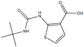 2-[(tert-butylcarbamoyl)amino]thiophene-3-carboxylic acid Structure