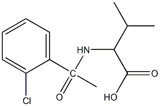 2-[1-(2-chlorophenyl)acetamido]-3-methylbutanoic acid Structure