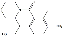 2-[1-(3-amino-2-methylbenzoyl)piperidin-2-yl]ethanol 구조식 이미지