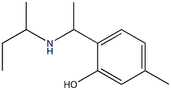 2-[1-(butan-2-ylamino)ethyl]-5-methylphenol Structure