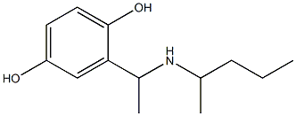 2-[1-(pentan-2-ylamino)ethyl]benzene-1,4-diol 구조식 이미지