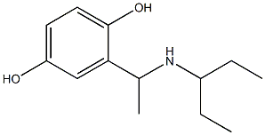 2-[1-(pentan-3-ylamino)ethyl]benzene-1,4-diol 구조식 이미지