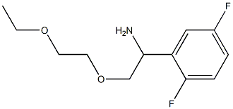 2-[1-amino-2-(2-ethoxyethoxy)ethyl]-1,4-difluorobenzene 구조식 이미지