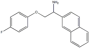 2-[1-amino-2-(4-fluorophenoxy)ethyl]naphthalene 구조식 이미지