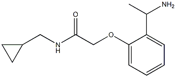 2-[2-(1-aminoethyl)phenoxy]-N-(cyclopropylmethyl)acetamide Structure