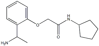 2-[2-(1-aminoethyl)phenoxy]-N-cyclopentylacetamide Structure