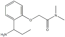 2-[2-(1-aminopropyl)phenoxy]-N,N-dimethylacetamide Structure