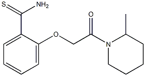 2-[2-(2-methylpiperidin-1-yl)-2-oxoethoxy]benzenecarbothioamide Structure