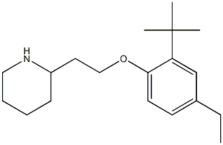 2-[2-(2-tert-butyl-4-ethylphenoxy)ethyl]piperidine 구조식 이미지