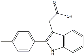 2-[2-(4-methylphenyl)-1H-indol-3-yl]acetic acid Structure