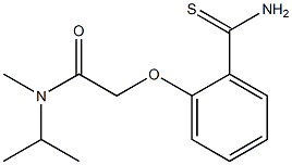 2-[2-(aminocarbonothioyl)phenoxy]-N-isopropyl-N-methylacetamide Structure