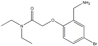 2-[2-(aminomethyl)-4-bromophenoxy]-N,N-diethylacetamide 구조식 이미지