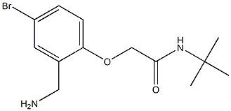 2-[2-(aminomethyl)-4-bromophenoxy]-N-tert-butylacetamide Structure