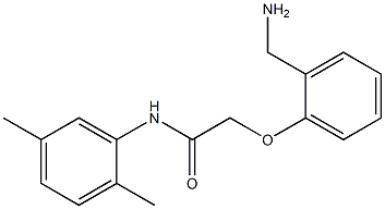 2-[2-(aminomethyl)phenoxy]-N-(2,5-dimethylphenyl)acetamide 구조식 이미지