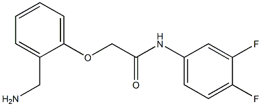 2-[2-(aminomethyl)phenoxy]-N-(3,4-difluorophenyl)acetamide Structure