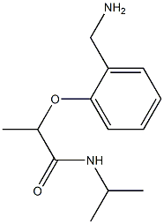 2-[2-(aminomethyl)phenoxy]-N-(propan-2-yl)propanamide 구조식 이미지