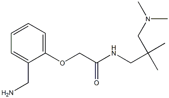 2-[2-(aminomethyl)phenoxy]-N-{2-[(dimethylamino)methyl]-2-methylpropyl}acetamide Structure