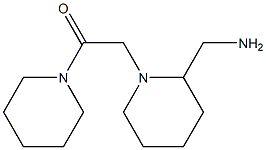 2-[2-(aminomethyl)piperidin-1-yl]-1-(piperidin-1-yl)ethan-1-one 구조식 이미지