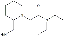 2-[2-(aminomethyl)piperidin-1-yl]-N,N-diethylacetamide 구조식 이미지