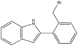 2-[2-(bromomethyl)phenyl]-1H-indole Structure