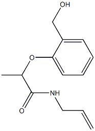 2-[2-(hydroxymethyl)phenoxy]-N-(prop-2-en-1-yl)propanamide Structure