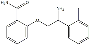2-[2-amino-2-(2-methylphenyl)ethoxy]benzamide 구조식 이미지