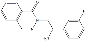 2-[2-amino-2-(3-fluorophenyl)ethyl]-1,2-dihydrophthalazin-1-one 구조식 이미지