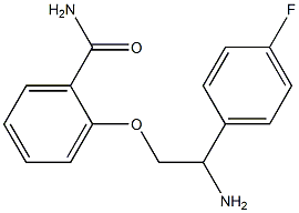 2-[2-amino-2-(4-fluorophenyl)ethoxy]benzamide Structure