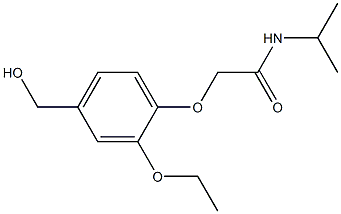 2-[2-ethoxy-4-(hydroxymethyl)phenoxy]-N-(propan-2-yl)acetamide 구조식 이미지