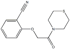 2-[2-oxo-2-(thiomorpholin-4-yl)ethoxy]benzonitrile 구조식 이미지