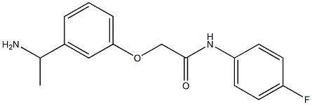 2-[3-(1-aminoethyl)phenoxy]-N-(4-fluorophenyl)acetamide 구조식 이미지