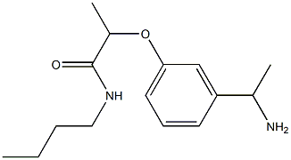 2-[3-(1-aminoethyl)phenoxy]-N-butylpropanamide 구조식 이미지