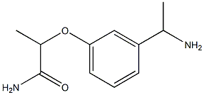 2-[3-(1-aminoethyl)phenoxy]propanamide Structure