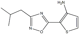 2-[3-(2-methylpropyl)-1,2,4-oxadiazol-5-yl]thiophen-3-amine Structure