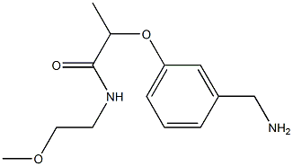 2-[3-(aminomethyl)phenoxy]-N-(2-methoxyethyl)propanamide Structure