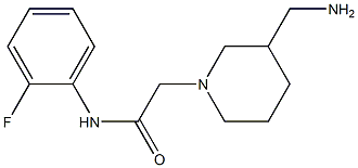 2-[3-(aminomethyl)piperidin-1-yl]-N-(2-fluorophenyl)acetamide Structure