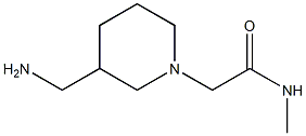 2-[3-(aminomethyl)piperidin-1-yl]-N-methylacetamide 구조식 이미지