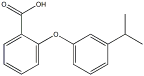 2-[3-(propan-2-yl)phenoxy]benzoic acid Structure