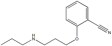 2-[3-(propylamino)propoxy]benzonitrile 구조식 이미지