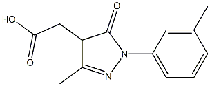 2-[3-methyl-1-(3-methylphenyl)-5-oxo-4,5-dihydro-1H-pyrazol-4-yl]acetic acid Structure